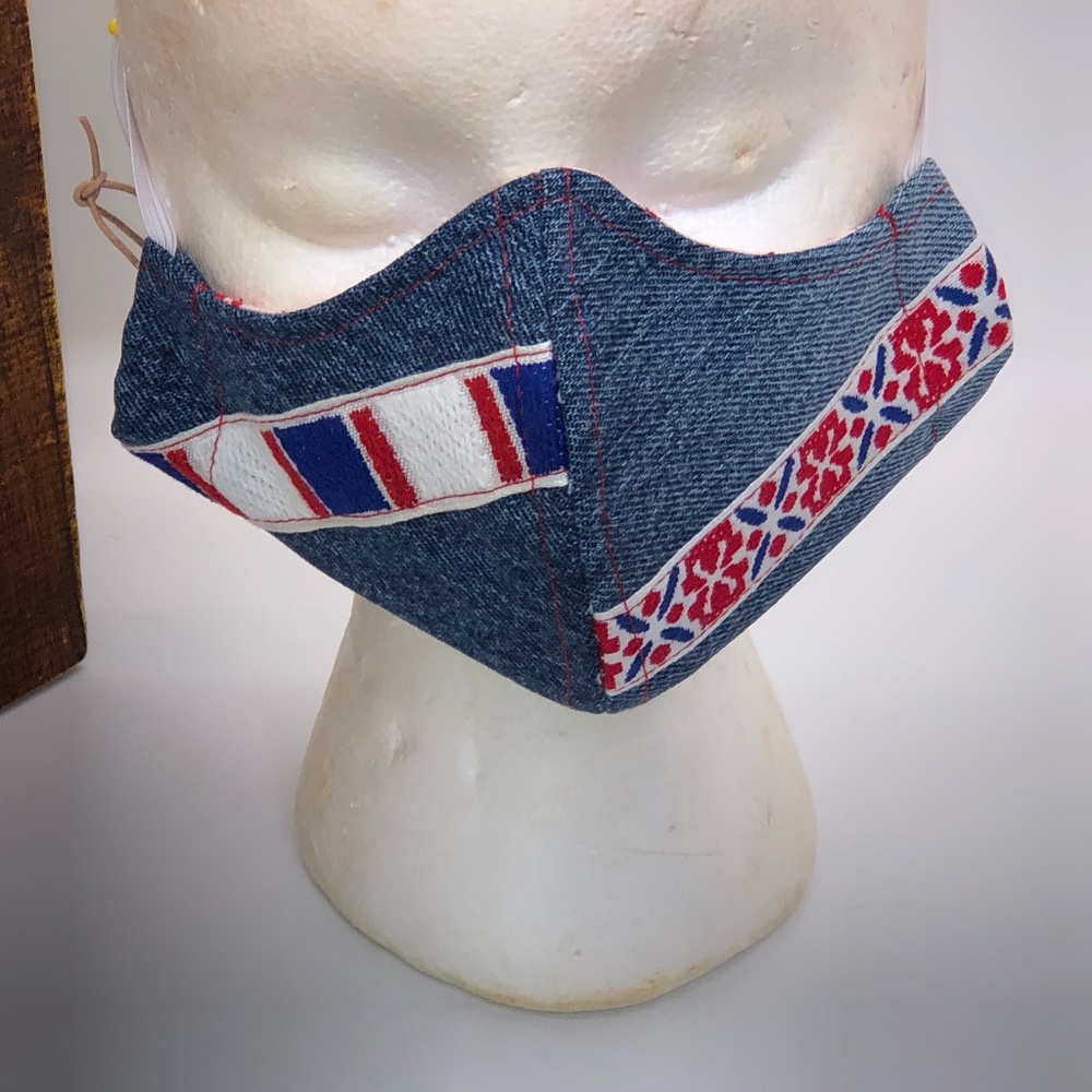 Handmade Lightweight 100% Cotton Denim FACE MASK